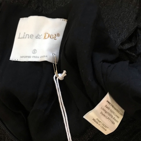 Line & Dot Black Jumpsuit - Picture 6 of 9